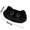 Pen Bag Large Capacity Cute Black Cat Plush Cartoon Stationery Pencil Case Cute Storage Bag Supplies Student Back To School Gift