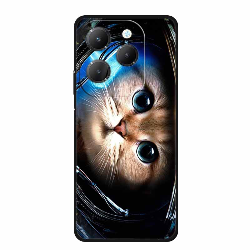 For Infinix Hot 40 Pro Case Animals Soft Silicone TPU Cover Phone Cases For Infinix Hot 40i Hot40 X6837 Protective Wolf Coque