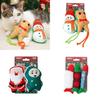 Soft And Cuddly Christmas Plush Cat Toy With Catnip Perfect For Playtime And Entertainment!