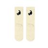 2 Pairs Autumn Vintage Women Cat Fish Printed Socks Cute Cartoon Middle Tube Soft Thermal Warm Crew Sock