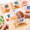100pcs Clear Handmade Biscuit Packaging Bag Frosted Mooncake Packaging Bag Food Bag   DIY
