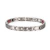 Schwarz-Gold Edelstahl Magnetisches Armband mit Germanium und Negativ-Ionen Uhrenarmband
