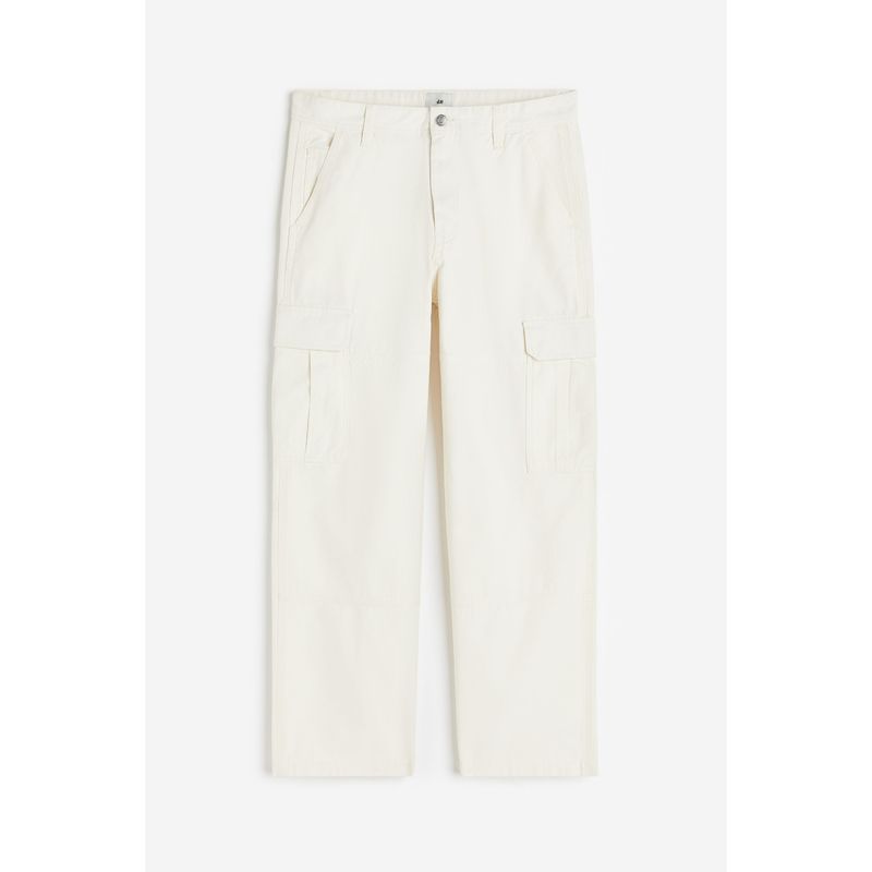 

HM Men s Casual Pants Autumn Fashion Loose and Simple Oxford Textile Cargo Pants 1200097