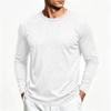 Men's Color Long Sleeve T-Shirt Casual Base Layer Tee for Spring