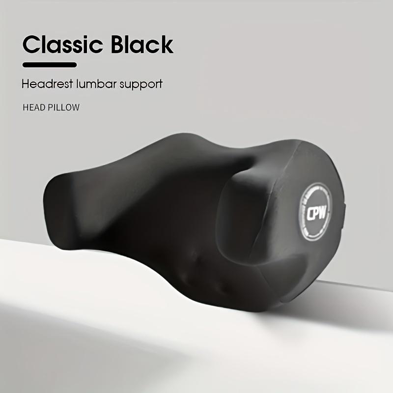 

1 шт. Мягкая U-образная подушка для шеи из пеноматериала с эффектом памяти для автомобильного сиденья и офиса, удобная подушка для подголовника, автомобильные аксессуары чёрный
