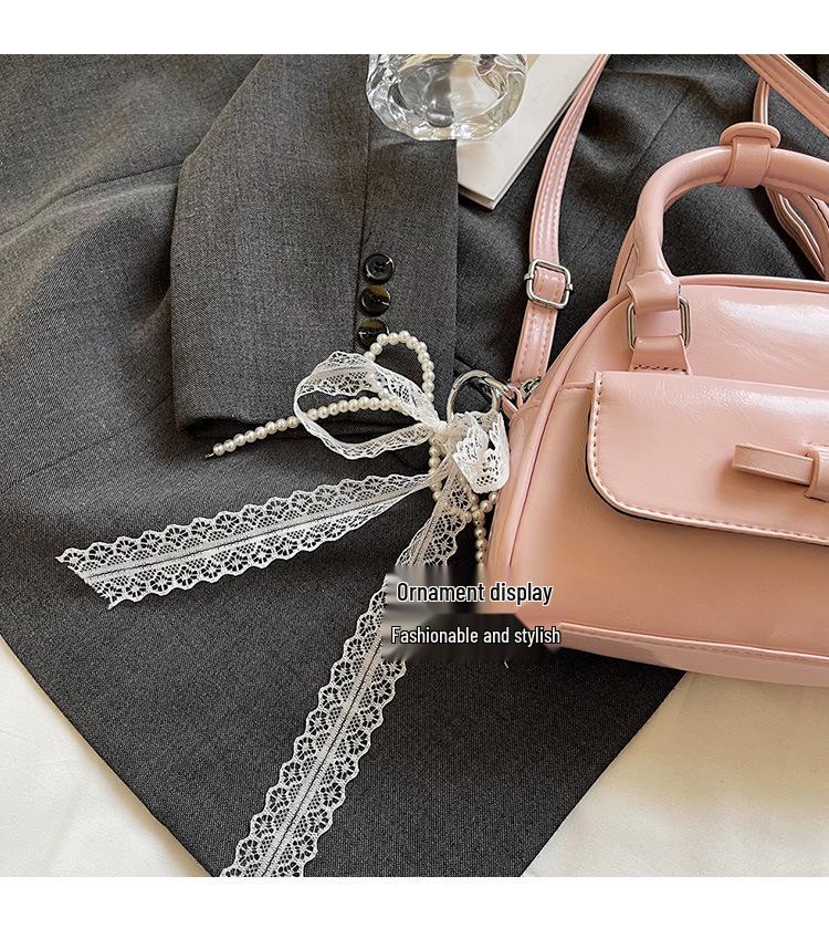 Women's Spring/Summer 2025 Korean-Style Ribbon Crossbody Handbag