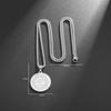 Stainless Steel Lighting Party Necklace Eyes Divine Pendant Lighting Pair Coins Medal Pendant Necklace Jewelry