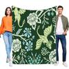 Cozy Dragon and Floral Throw Blanket for Home Decor, Soft Lightweight Sofa Cover, Ideal Gift for Birthdays and Special Occasions
