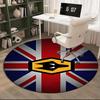 1PC round rug Powerful Symbol Design Printed Round Area Rug ,Rug For Home Office, Round Chair Rug, Decorative Carpet Fan gifts Christmas gift