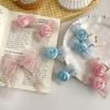 Spring New Style Mesh Bow Rose Hairpin Hairpin French High-end Girl Hairpin Wild Broken Hair Side Clip