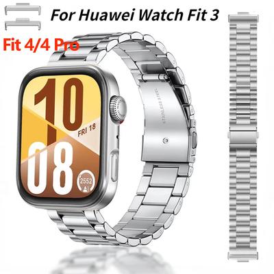 Cinturino in metallo per Huawei Watch Fit 3/4 Bracciale regolabile Cinturino da polso per Huawei Watch Fit 4/4 Pro Cinturino in acciaio inossidabile Accessori