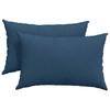 Sofa Cushions 2 Pcs Blue 60 X 40 Cm Fabric
