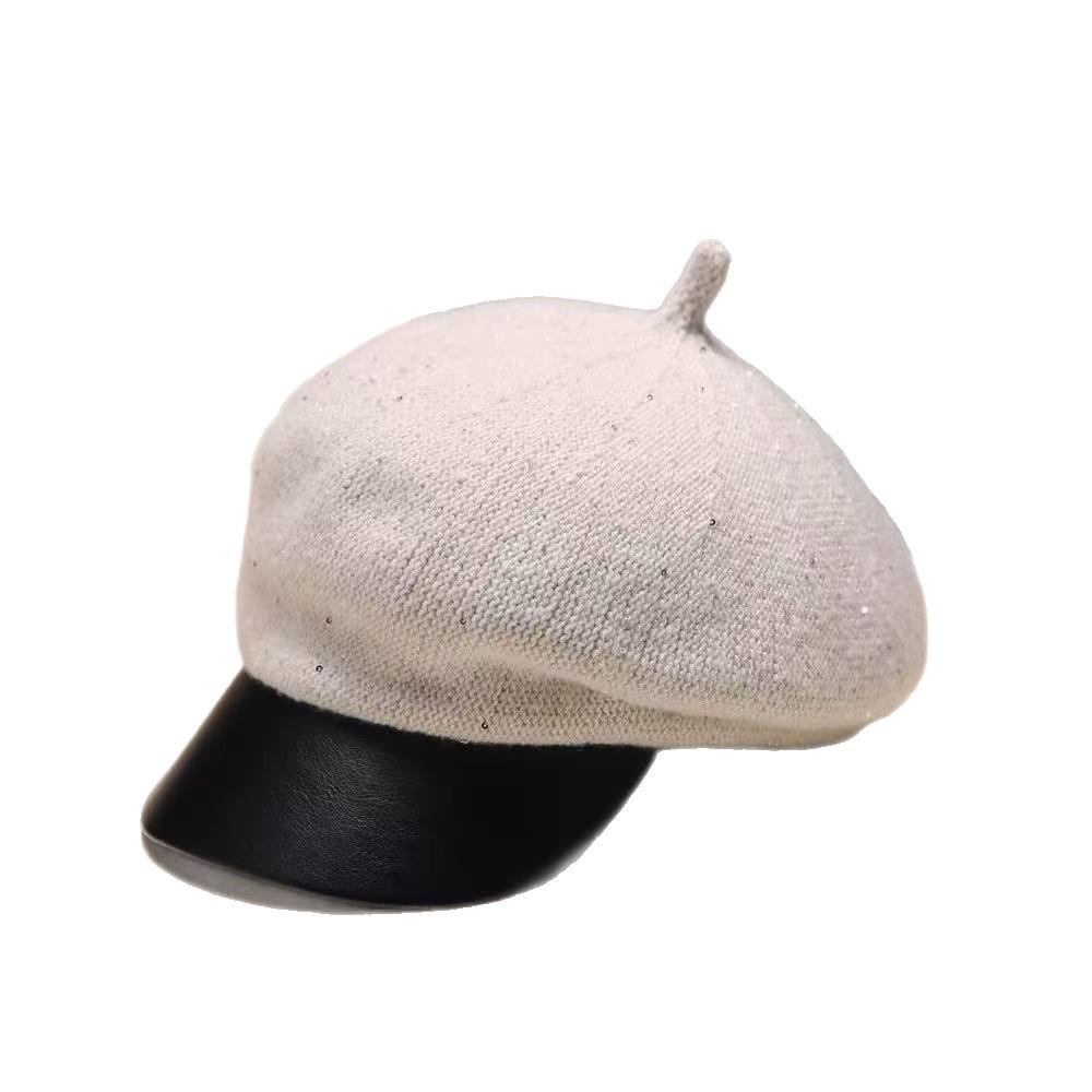 Retro Octagonal Beret: Korean Style Versatile Warm Painter Hat for Women, Autumn & Winter