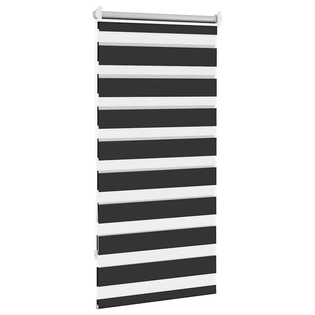 Roleta Zebra 80 X 150 Cm Czarna