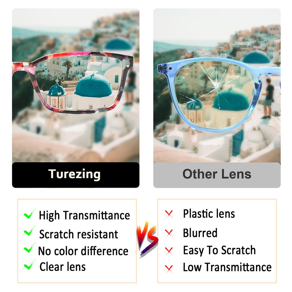 TUREZING Flexible Spring Hinge for Ladies and Gentlemen With High Definition Optical Lenses Presbyopia Eyeglasses Diopter Diopter Glasses