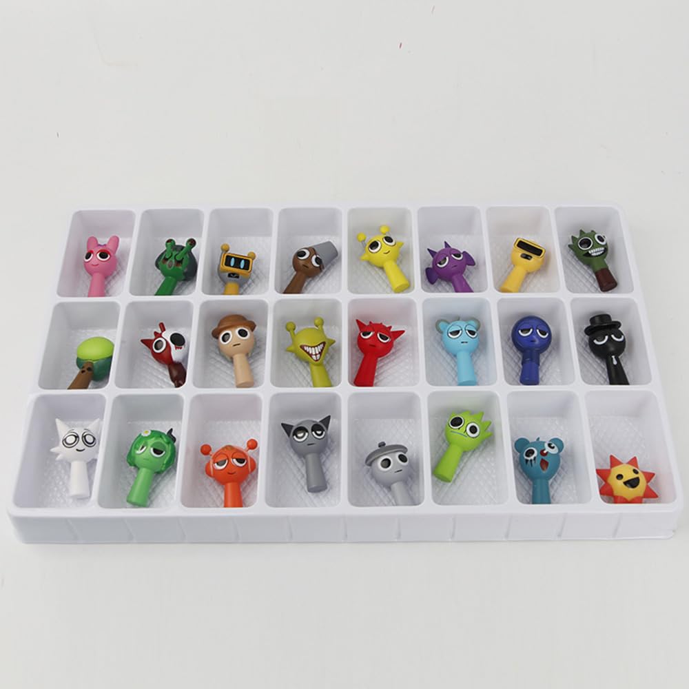 Sprunki Figure Sprunki Plastic Model Game Character Character Collection Height box 4~5cm (24 types/color packaging)