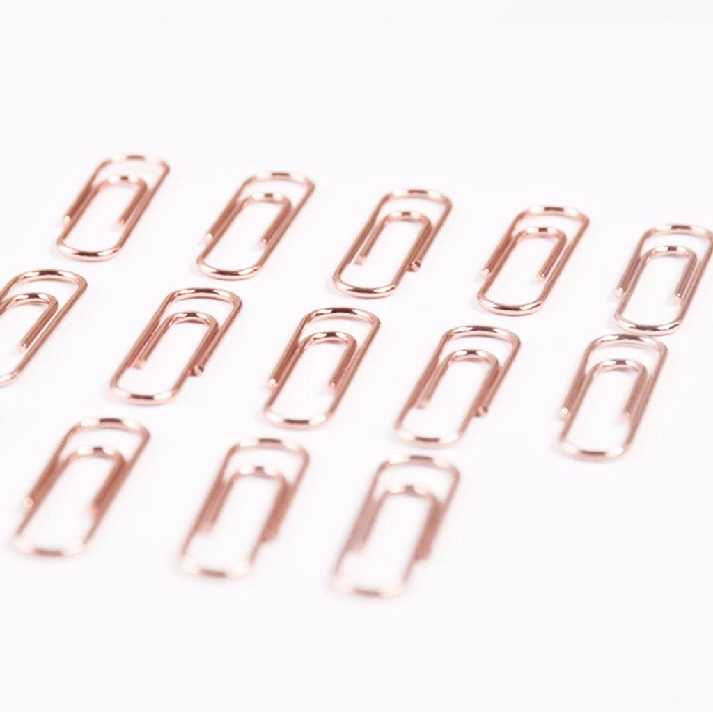 28mm Gold Water Drop Paperclips - Small Metal Clips Available