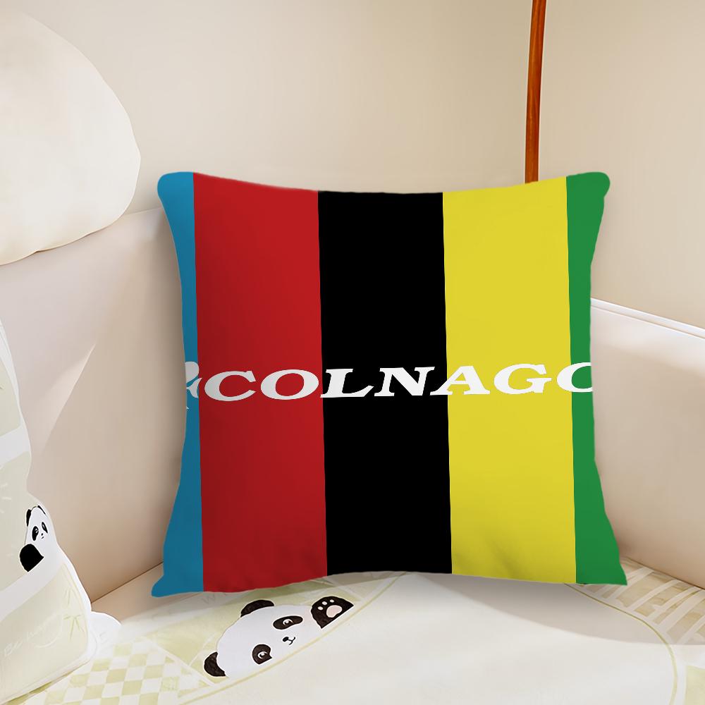 Racing C-Colnagos Bicycle Logo Cushion Cover Living Room Headboard Office Cushion Bedroom Cushion Sofa Nap Time Pillow Case