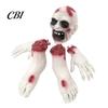 Gruselige Zombie-Requisiten 5 Stück Halloween-Körperteile-Requisite, Realistisches Set aus zerbrochenem Kopf, Händen, Füßen, Geheimgang-Escape-Dekoration, Blutige abgetrennte Tote für den Außenbereich