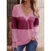 JPNTKY Women's Fashion Casual Long Sleeve V Neck Blouses & Shirts