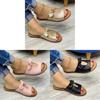 Womens Summer Flat Sandals With Bow Hollow Out For Casual Daily Wear