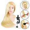 Training Head with Beehive Bust 70 Blonde, Thermal Hair + Handle, Hairdressing For Combing, Exercise Head