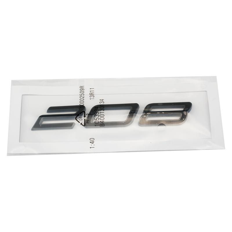 Auto 3D ABS Buchstaben Logo Aufkleber Für Peugeot 208 308 408 508 408X 508L 2024 2025 Auto Kofferraum Alphabet Emblem Abzeichen Aufkleber