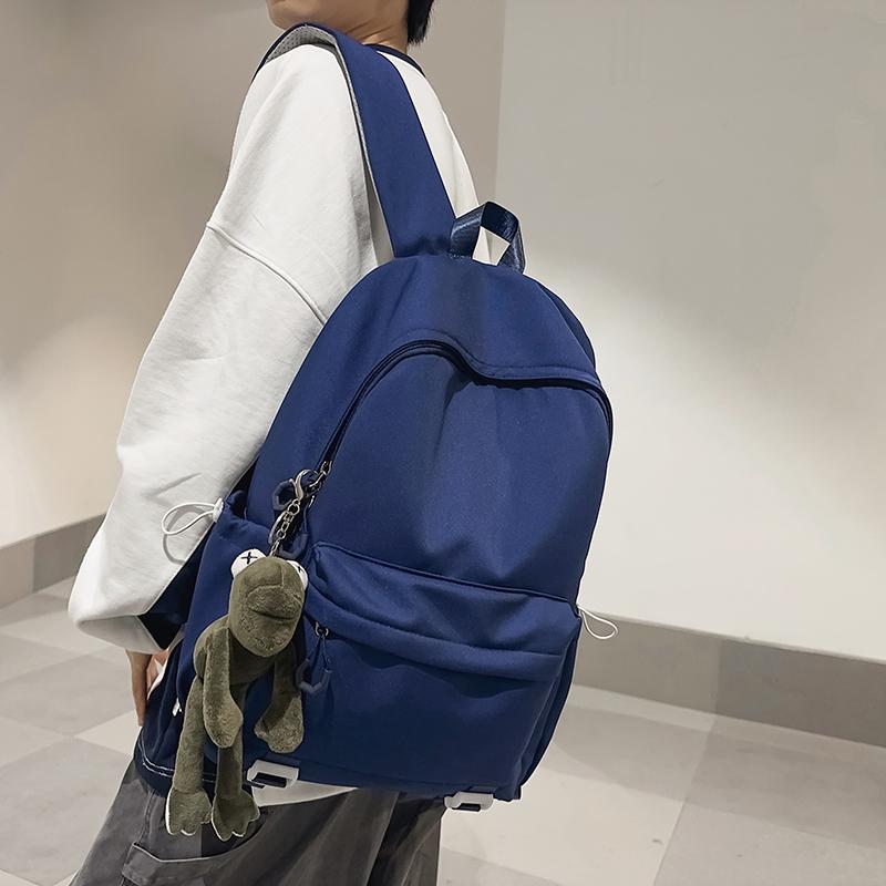 Школьный рюкзак для учащихся средних и старших классов, женский, большой емкости, однотонный мужской рюкзак Campus