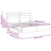 Storage Bed Sonoma Oak 180 x 200 cm Particleboard