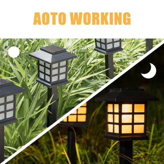 Světlo solární venkovní LED vodotěsná lampa Garden Yard Decor Small Shape House