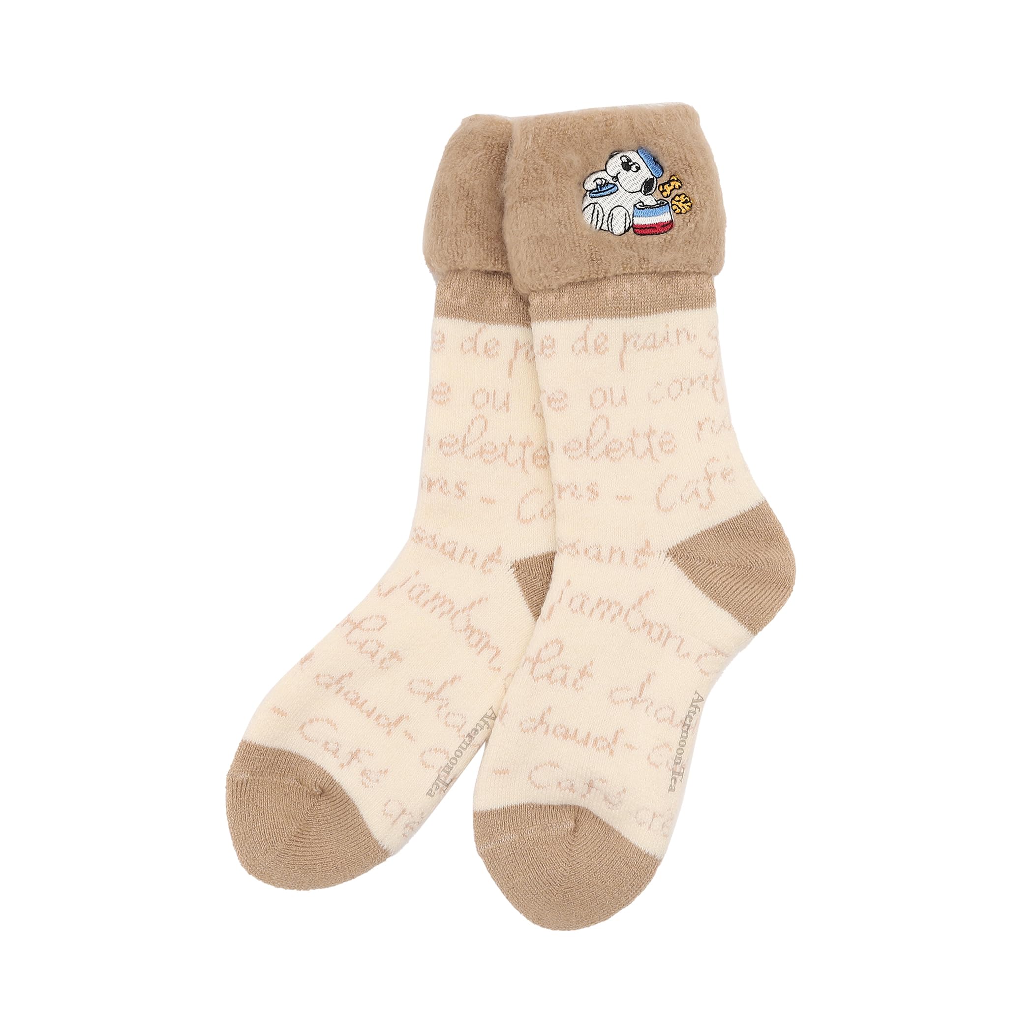

[Afternoon Tea Living] Носки AfternoonTea LIVING JC60 с флисовой подкладкой/PEANUTS бежевый