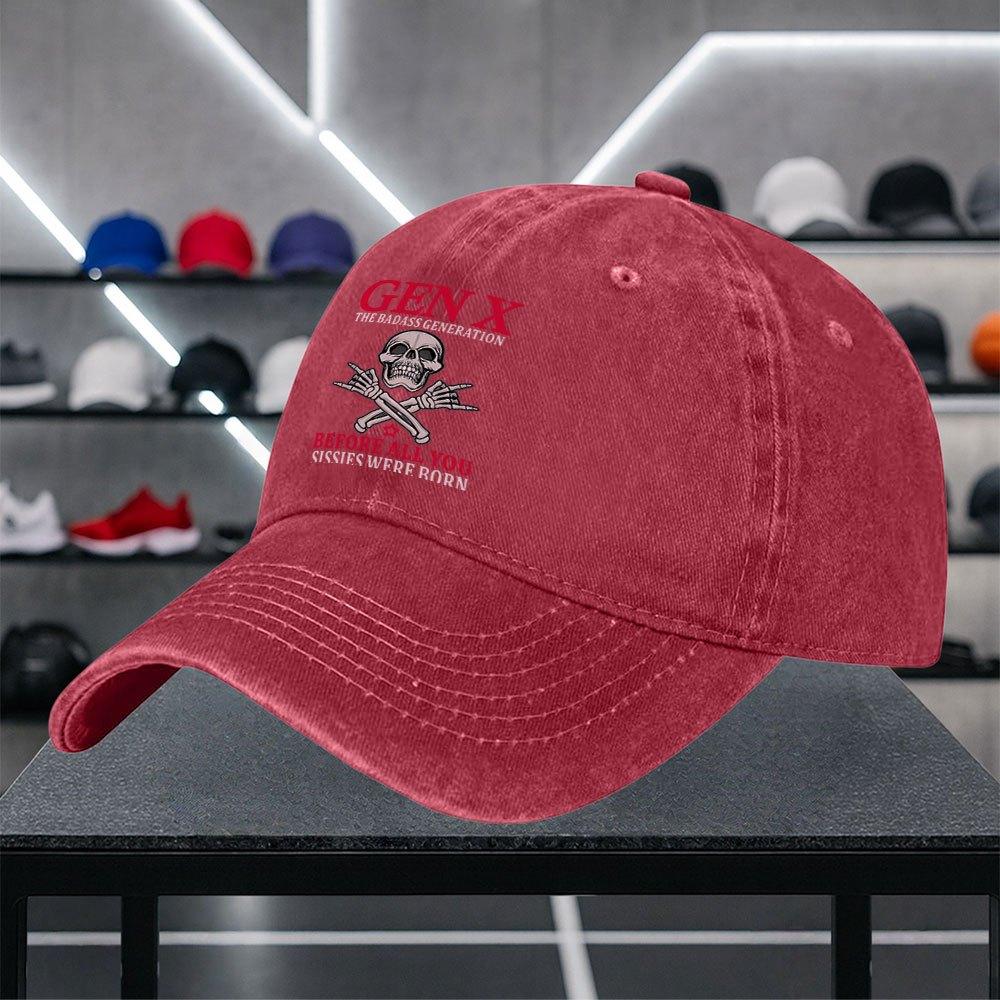 Gen X Rebellious Generation Baseball Cap Stylish Unisex Casual Hat for Outings Dates Shopping