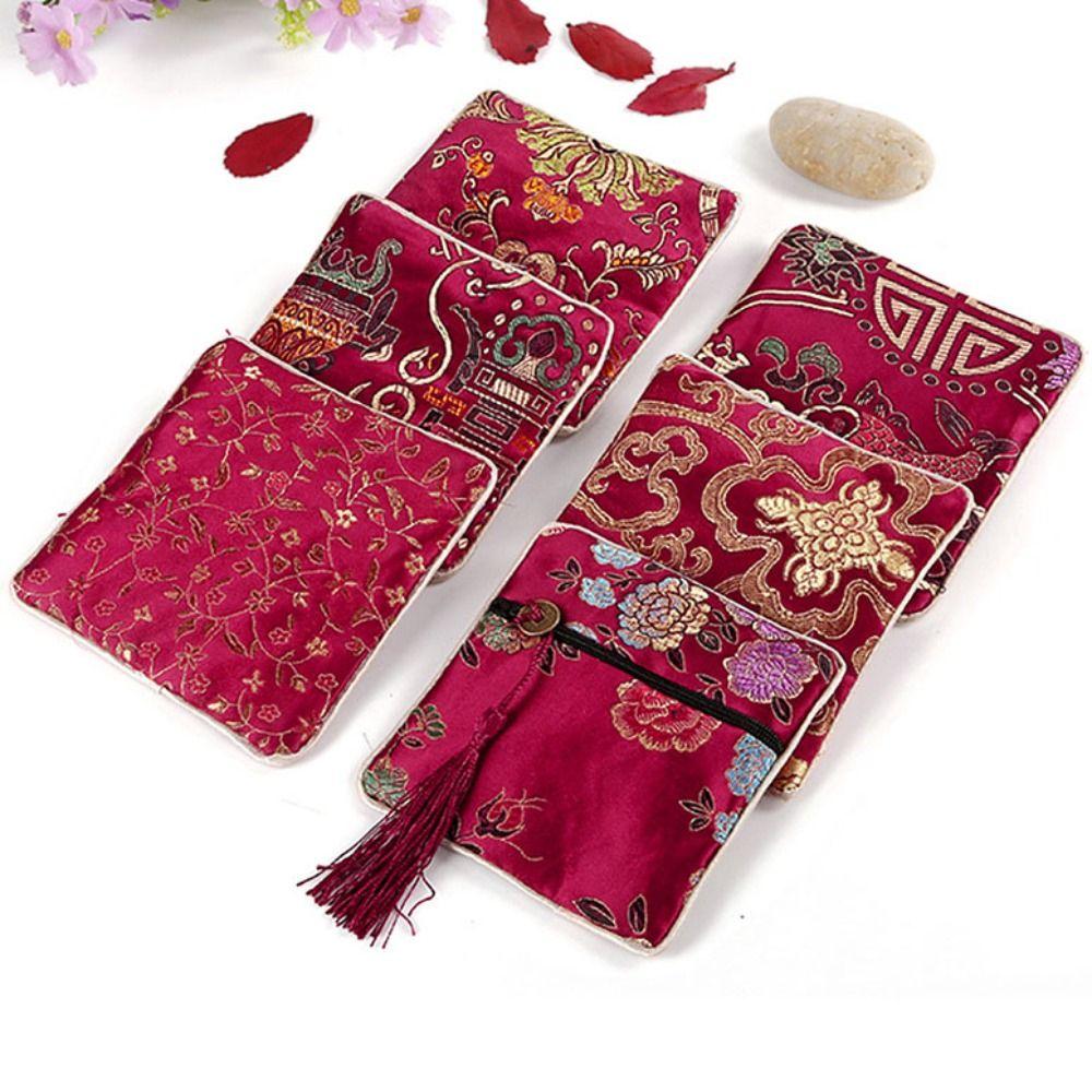 Stoff Schmuck Organizer Kleine Geldbörse Neue Schmuckaufbewahrungstasche