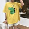 Summer Women Funny Cartoon Print T-Shirt Girl Harajuku Round Neck Loose Casual Y2K Harajuku Tops Graphic Tees Graphic T Shirts