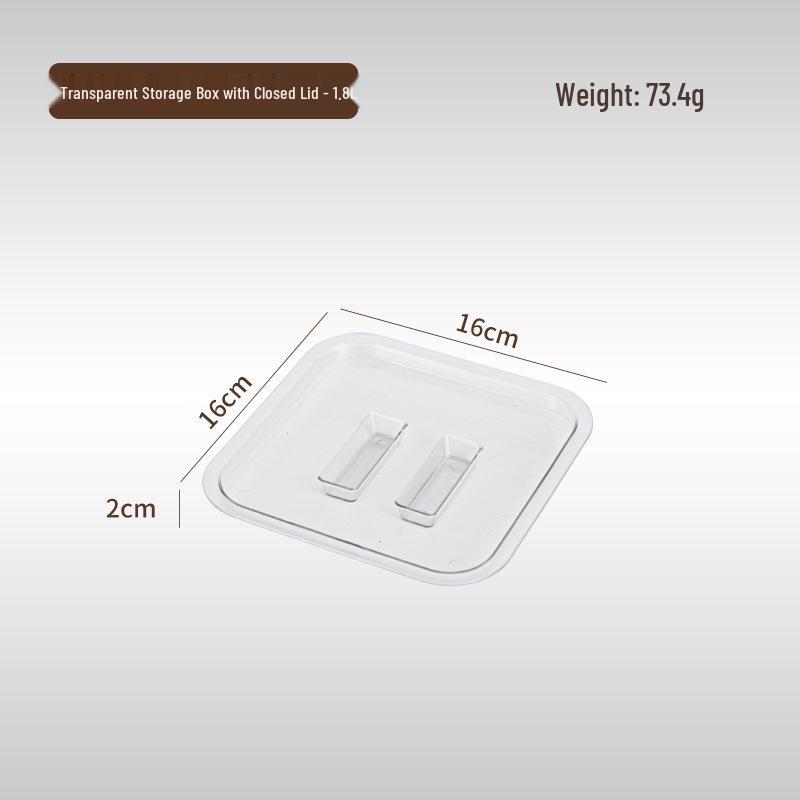 PC Acrylic Flip-top Jam Box with Lid for Milk Tea Shops - Transparent Sectional Tray for Pearl, Coconut Jelly, and Seasonings