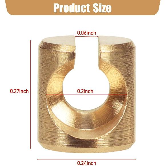 12 Pcs Throttle and Idle Cable Ferrules for Harley Davidson 1982-2017 Carburetor, Throttle Cable End Nut Replacement 56508-76