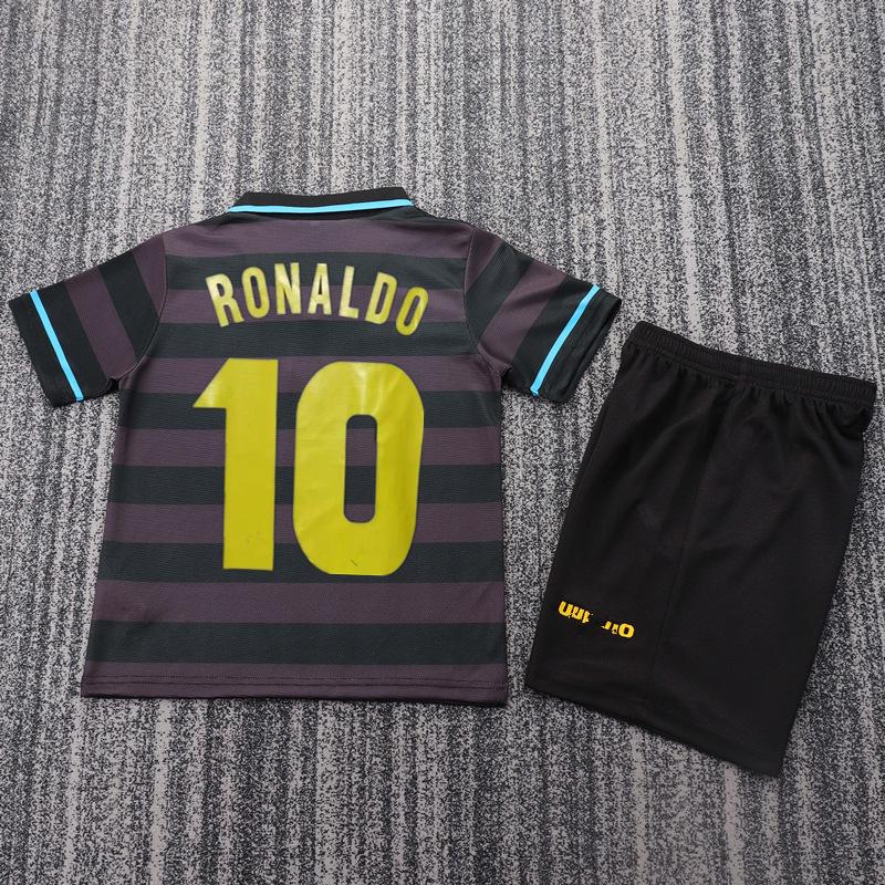 Klassisches Retro-Fußballtrikot Barcelona Kaiser M Thailändischer Kinderanzug Retro-Kinderanzug