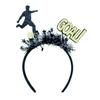 2026 Soccer Match Headband, Elastic Black Headband for Adults And Kids, Non-Slip Glitter Football Game Fan Headwear. Soccer Goal Party Accessory