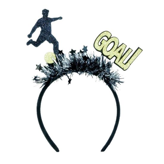 2026 Soccer Match Headband, Elastic Black Headband for Adults And Kids, Non-Slip Glitter Football Game Fan Headwear. Soccer Goal Party Accessory