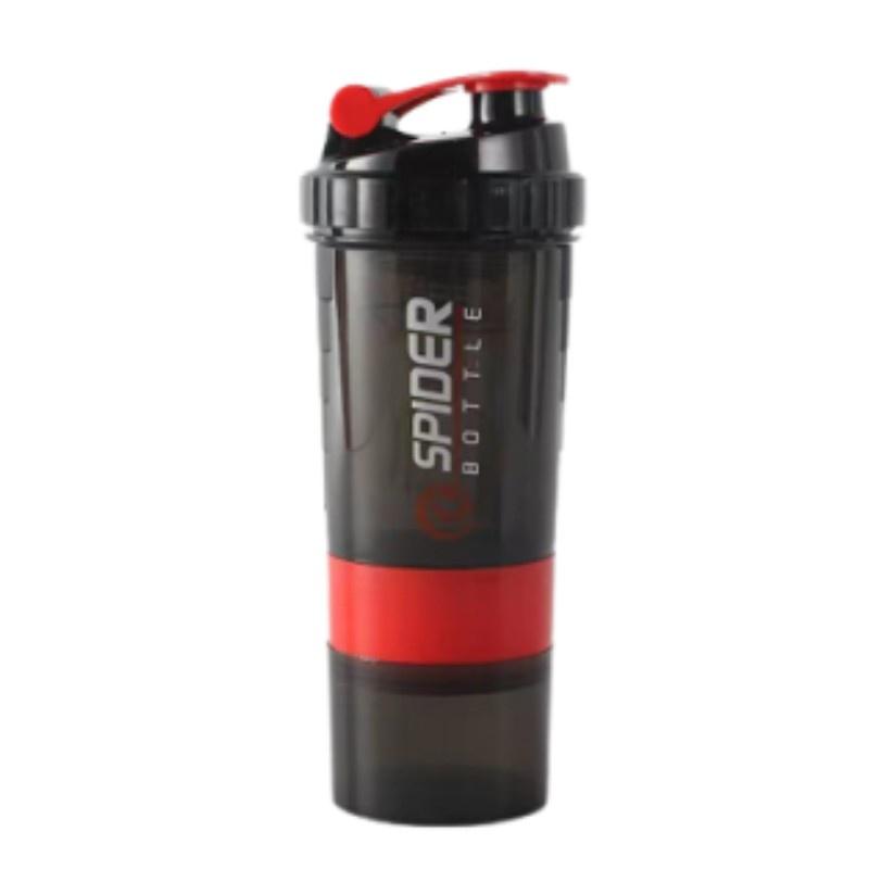 Zihong Spider Cup Für Fitness-Sportarten Shaken Sie Ihr Protein mit dreilagiger Pulverbox und aufgedrucktem Logo