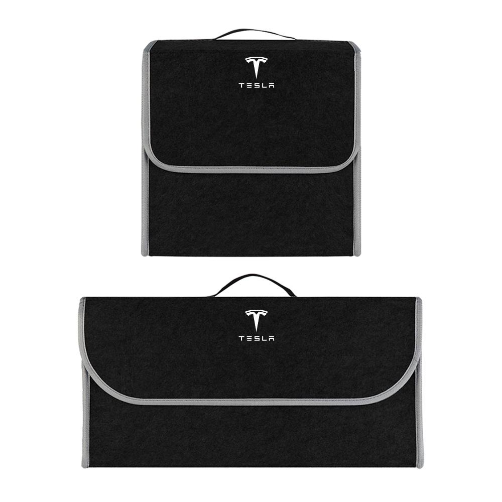GQNBY1 Car Sundries Storage Box Trunk Folding Organizer Bag Tool Case For Tesla Model 3 Model S X Model Y Cybertruck Roadster SpaceX