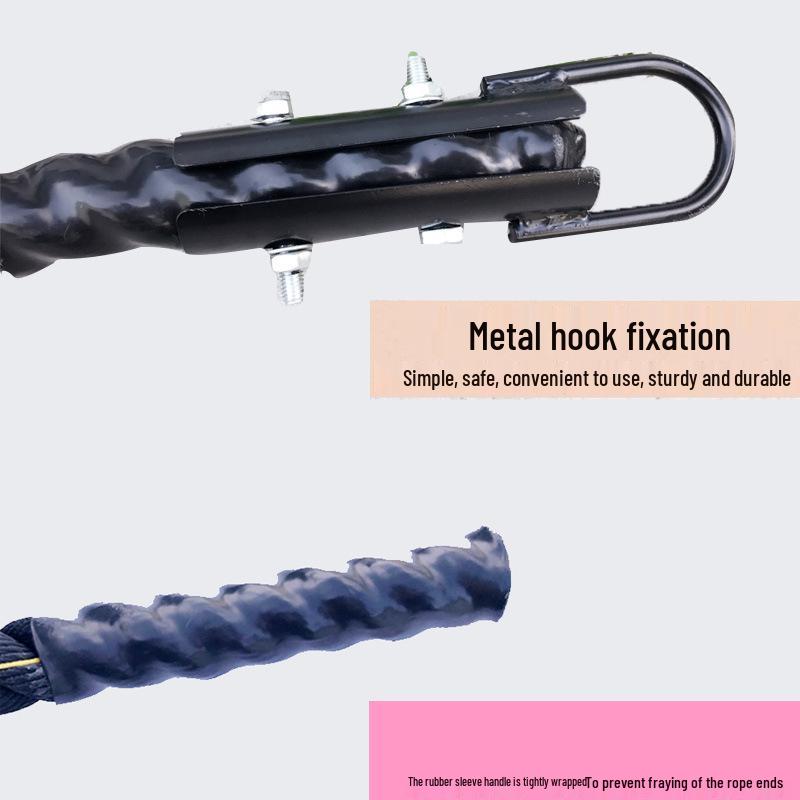 Multi-Functional Climbing Rope for Gym, Firefighting, Strength Training & Endurance: Hemp Rope for Arm & Abdominal Muscle Building