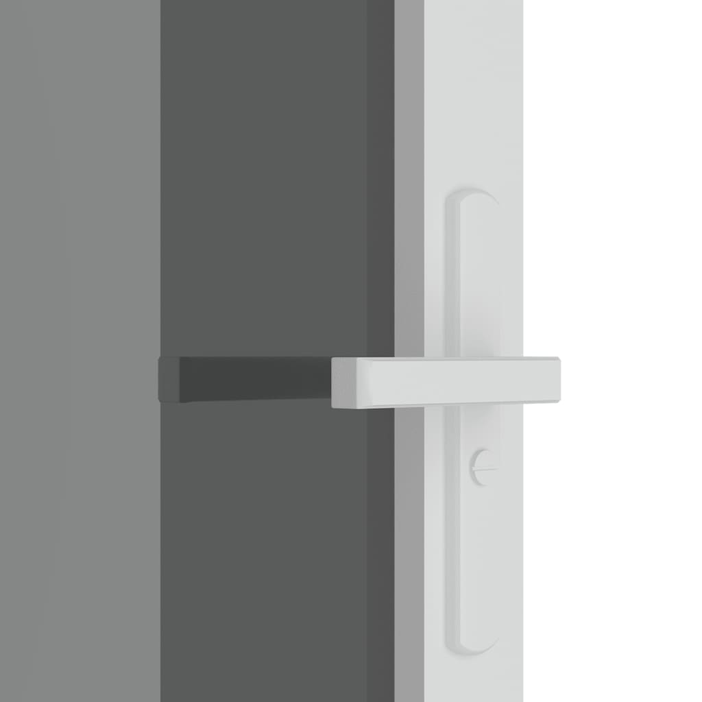 Vidaxl Drzwi Wewnętrzne, 102,5X201,5 Cm, Białe, Szkło Esg I Aluminium
