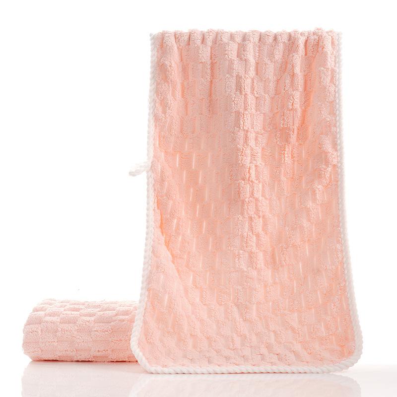 Coral Fleece Towel Fresh Towel Soft and Thick Strong Water Absorption Hair Wiping, Quick Drying Household Face Towel