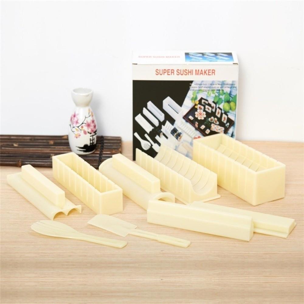 Kitchen Accessories Sushi Molder Portable Japanese Sushi Tools 10pcs Sushi Making Kit  Restaurant