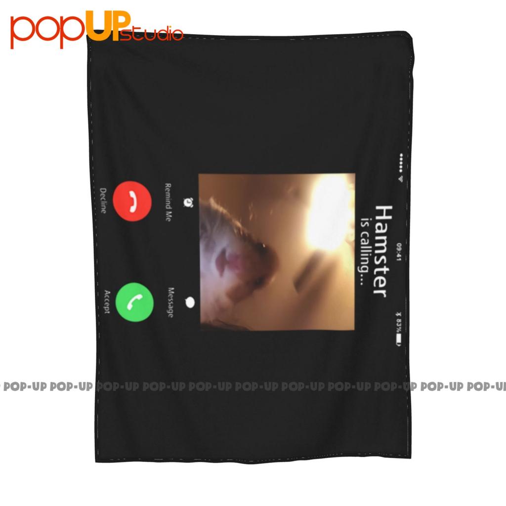 Meme Hamster Staring Front Camera Calling Funny Ultra-Soft Blanket Quilt Winter Sofa Cover Bed Covers