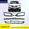 Chrome Front Grille and Fog Light Trim for 2013-2016 Santa Fe IX45 Models