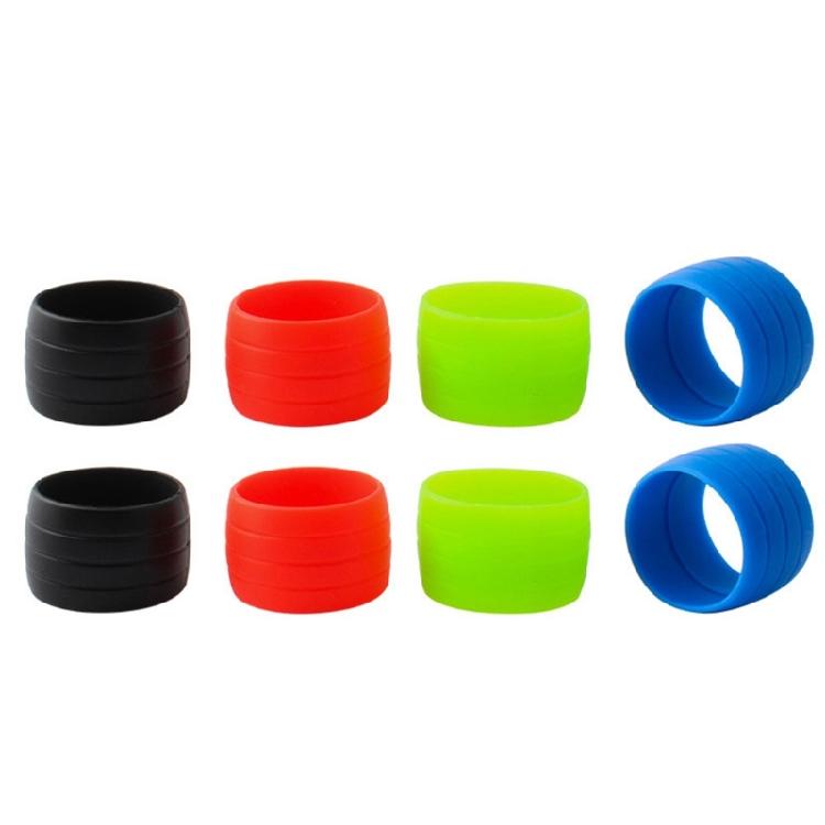 2Pcs Bike Handlebars Strap Tape Fixing Silicone Rings Elastics Strap Fixing Rings Tape Plug Bike Handle Grip Wrap Plug