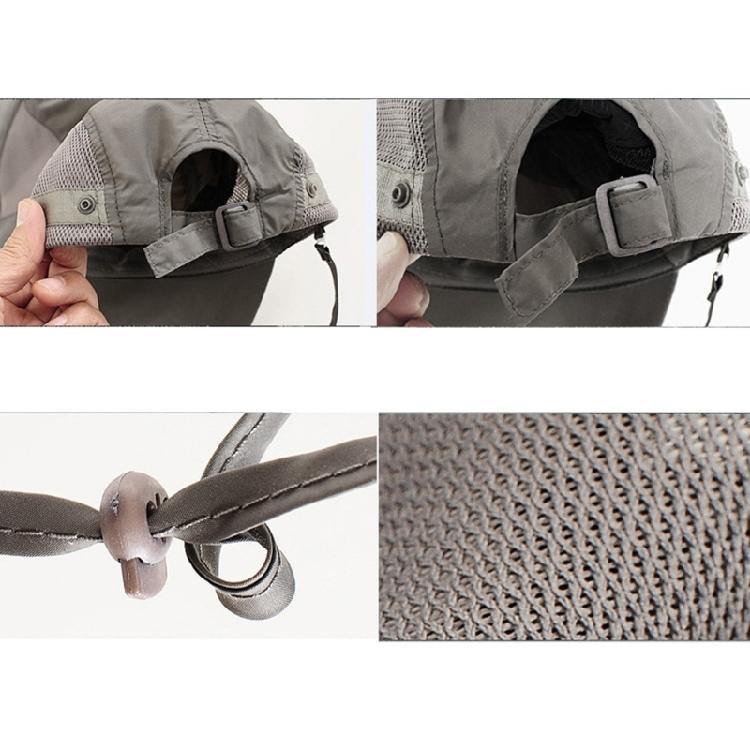Outdoor Hiking Sun Hat Breathable Adjustable Caps Sun Protections Hat with Detachable Face Cover & Neck Flap Fishing Hat