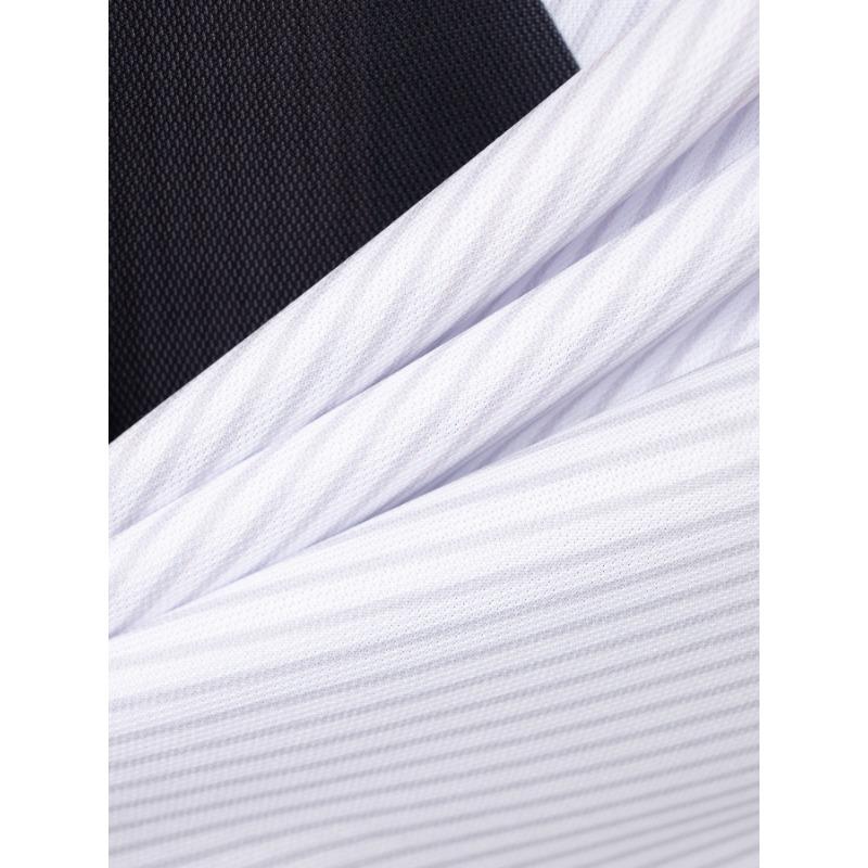Men's Collar Slim Fit Color Blocked T-shirt POLO Shirt